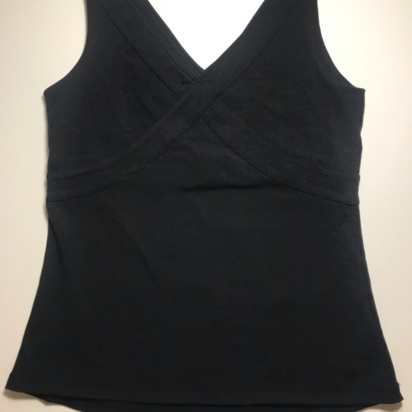 Lululemon W Wrap Yoga Workout Tank Black Sz 4/6 - Picture 3 of 4
